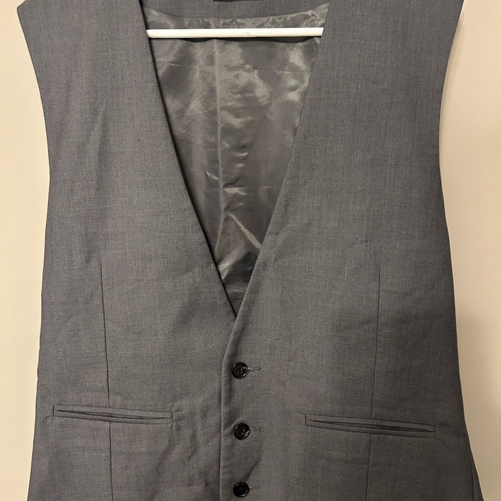 Men's Gray Suit Vest